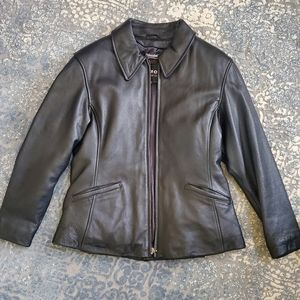 Wilson's Leather Women's Classic Black Leather Jacket